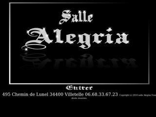 Aperçu visuel du site http://www.sallealegria.fr