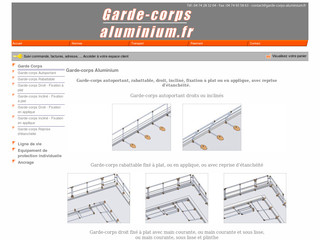 Aperçu visuel du site http://www.garde-corps-aluminium.fr