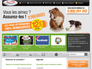 Aperçu visuel du site http://www.assurance-chiens-chats.fr/