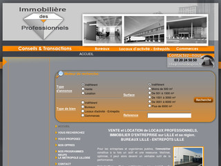Aperçu visuel du site http://www.immodespros.fr