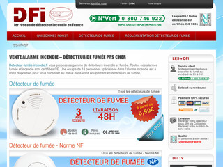 Aperçu visuel du site http://www.detecteur-fumee-incendie.fr
