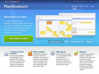 Aperçu visuel du site http://www.planificateur.fr