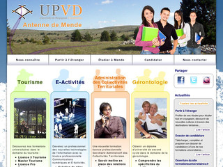 Aperçu visuel du site http://www.formationsuniversitaires.fr