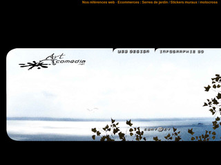 Aperçu visuel du site http://www.artcomedia.net