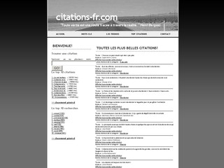 Aperçu visuel du site http://www.citations-fr.com/
