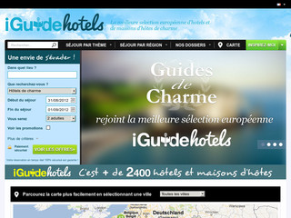 Aperçu visuel du site http://www.iguide-hotels.com