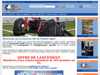 Aperçu visuel du site http://www.planete-sport-dijon.com