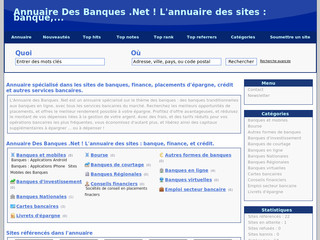 Aperçu visuel du site http://annuaire-des-banques.net/