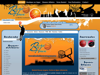 Aperçu visuel du site http://www.basket-house-angers.com