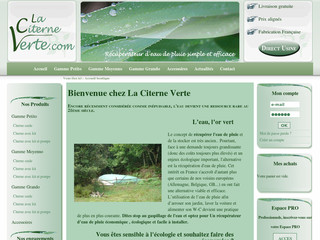 Aperçu visuel du site http://www.la-citerne-verte.com