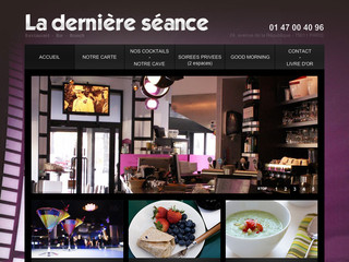 Aperçu visuel du site http://www.laderniere-seance.fr