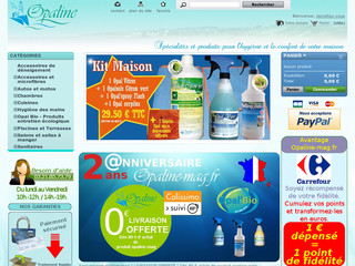 Aperçu visuel du site http://www.opaline-mag.fr