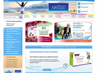 Aperçu visuel du site http://www.natesis.com/