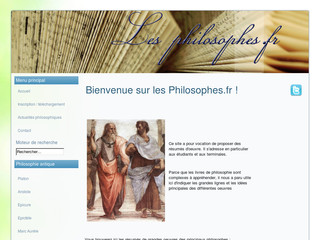 Aperçu visuel du site http://www.les-philosophes.fr