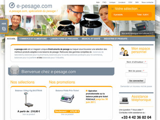 E pesage : balance et instrument de pesage - E-pesage.com