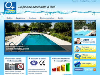 Aperçu visuel du site http://www.piscines-oplus.com
