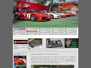 Aperçu visuel du site http://www.rd-racing.com/