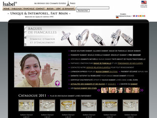 Aperçu visuel du site http://www.isabel.com/