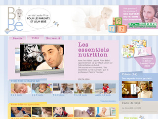 Aperçu visuel du site http://www.leaderpricebebe.fr
