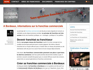 Aperçu visuel du site http://bordeaux-franchise.com/