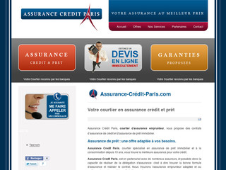 Aperçu visuel du site http://www.assurance-credit-paris.com/