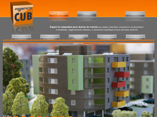 Aperçu visuel du site http://www.agence-cub.com