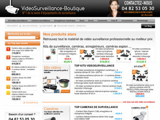 Aperçu visuel du site http://www.videosurveillance-boutique.fr