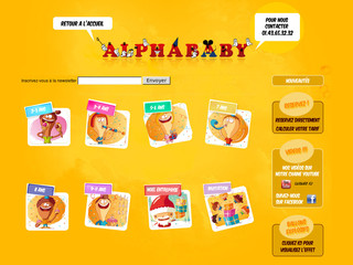 Aperçu visuel du site http://www.alphababy.fr