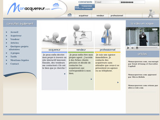 Aperçu visuel du site http://www.monacquereur.com/