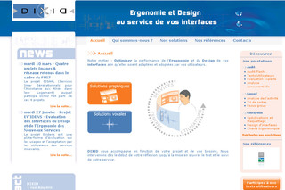 Aperçu visuel du site http://www.dixid.com