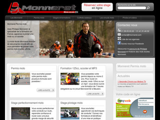Aperçu visuel du site http://www.monneret.com
