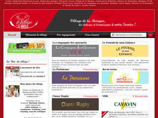 Aperçu visuel du site http://www.villagedelamarque.fr/