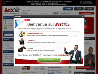 Aperçu visuel du site http://www.betclic.fr