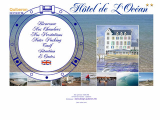 Aperçu visuel du site http://www.hotel-de-locean.com