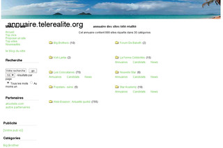 Aperçu visuel du site http://annuaire.telerealite.org