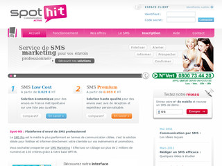 Spot-Hit.fr - SMS professionnel