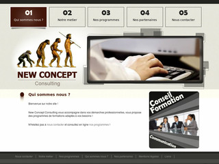 Aperçu visuel du site http://www.newconceptconsulting.com/