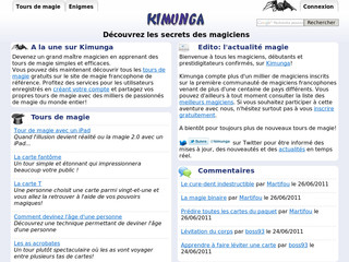 Aperçu visuel du site http://kimunga.com/