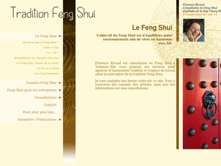 Aperçu visuel du site http://www.traditionfengshui.com