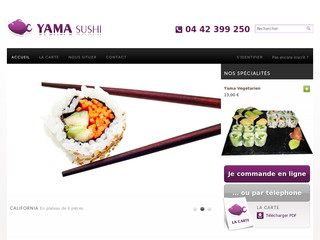 Aperçu visuel du site http://www.yamasushi.fr