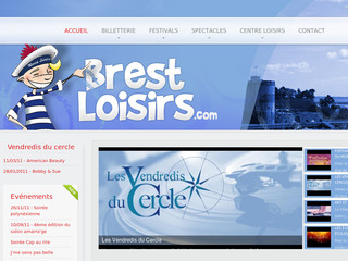 Aperçu visuel du site http://brest-loisirs.com/