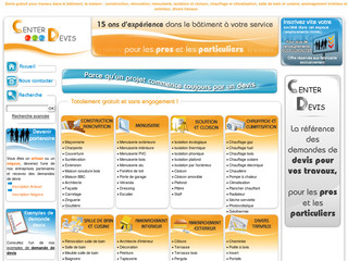 Aperçu visuel du site http://www.center-devis.fr/