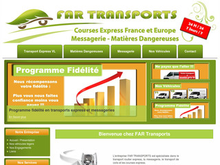 Aperçu visuel du site http://www.far-transports-express.fr
