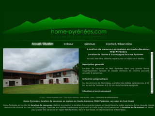 Aperçu visuel du site http://www.home-pyrenees.com