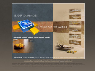Aperçu visuel du site http://www.leader-carrelages.com