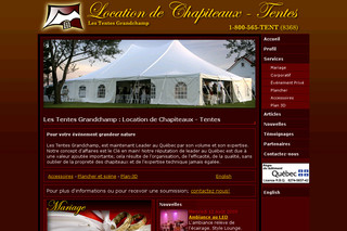 Locationchapiteaux.ca : Service de Location de Chapiteaux - Tentes