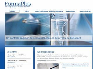 Aperçu visuel du site http://www.formaplus87.fr