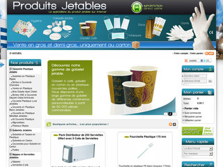 Aperçu visuel du site http://www.produitjetable.com