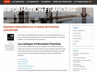 Aperçu visuel du site http://information-franchise.com/