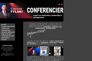 Aperçu visuel du site http://www.conferencier.eu.com